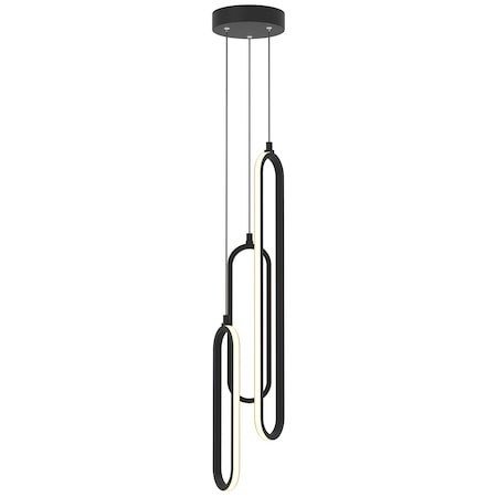 Afx Sienna 3-Light LED Pendant - Black SIEP99LAJD1BKRND3